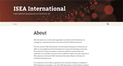 Desktop Screenshot of isea-international.org