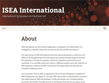 Tablet Screenshot of isea-international.org